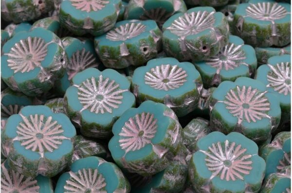 TCB Hawaiian Flower Beads 14x14mm  - Image 1