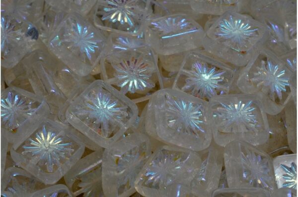 TCB Squared Kiwi Beads 10x10mm - Image 1