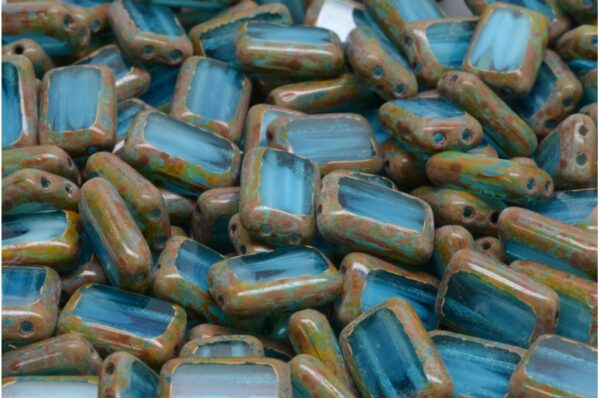 TCB Rectangle Beads with 2holes 12x8mm - Image 1