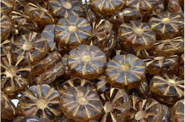 TCB Sunflower Beads 12x12mm - Image 1