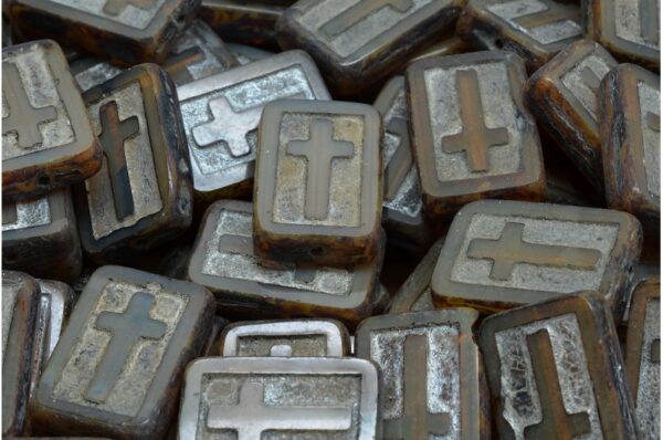 TCB Cross Beads 17x11mm - Image 1