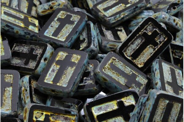 TCB Cross Beads 17x11mm - Image 1