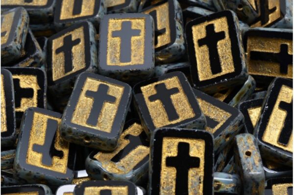 TCB Cross Beads 17x11mm - Image 1