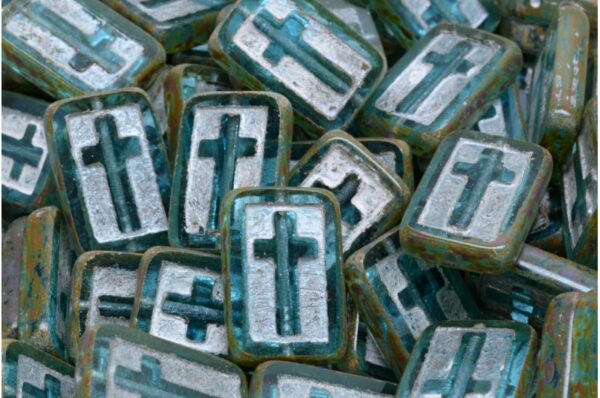 TCB Cross Beads 17x11mm - Image 1