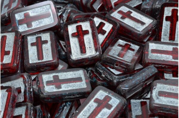 TCB Cross Beads 17x11mm - Image 1