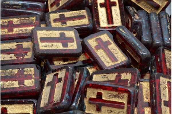 TCB Cross Beads 17x11mm - Image 1