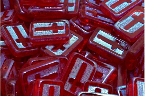 TCB Cross Beads 17x11mm - Image 1