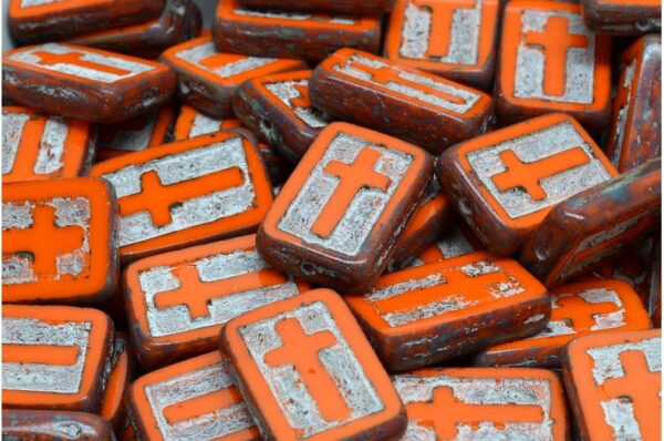 TCB Cross Beads 17x11mm - Image 1