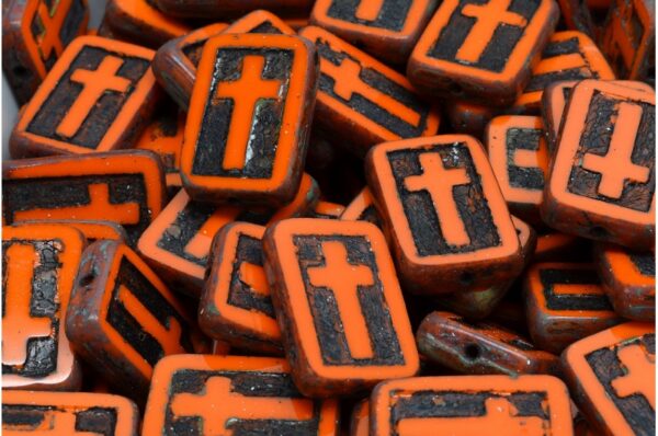 TCB Cross Beads 17x11mm - Image 1