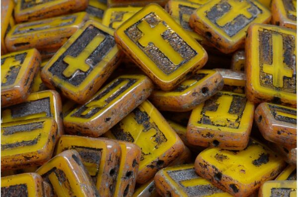 TCB Cross Beads 17x11mm - Image 1