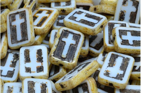 TCB Cross Beads 17x11mm - Image 1