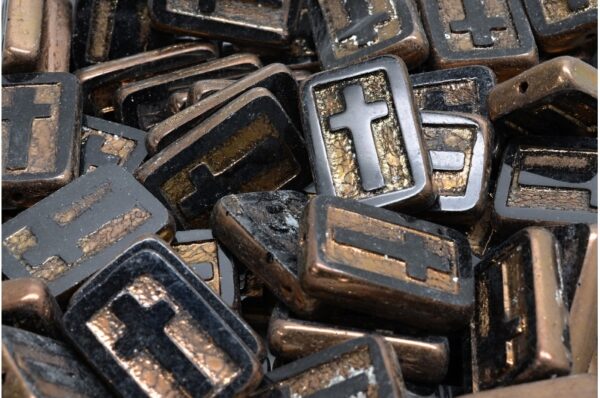 TCB Cross Beads 17x11mm - Image 1