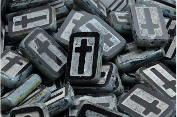 TCB Cross Beads 17x11mm - Image 1