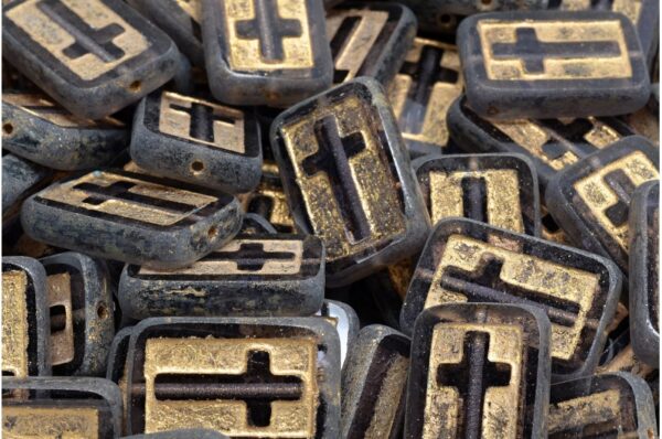 TCB Cross Beads 17x11mm - Image 1