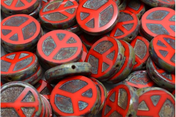 TCB Peace Beads 16x16mm - Image 1