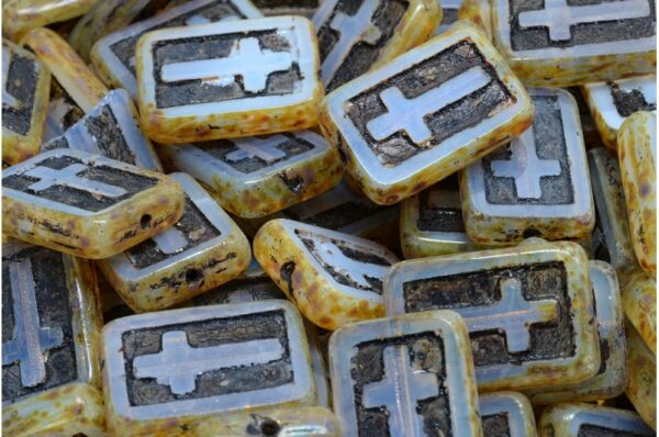 TCB Cross Beads 17x11mm - Image 1