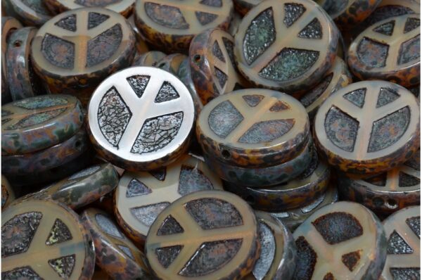 TCB Peace Beads 16x16mm - Image 1