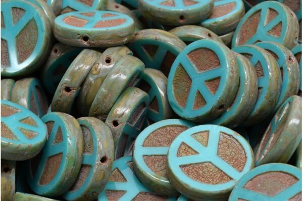 TCB Peace Beads 16x16mm - Image 1