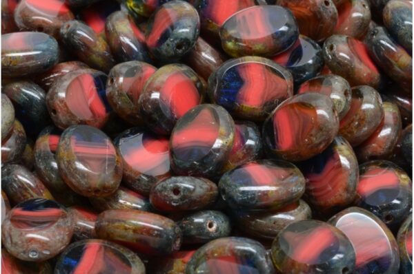 TCB Flat Oval Beads 10x8mm - Image 1