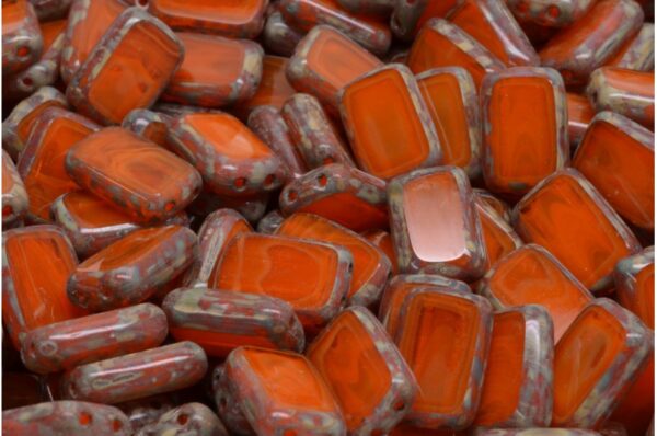 TCB Rectangle Beads with 2holes 12x8mm - Image 1