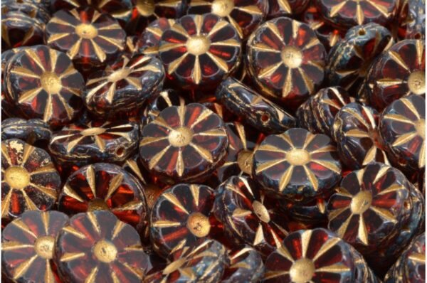 TCB Sunflower Beads 12x12mm - Image 1