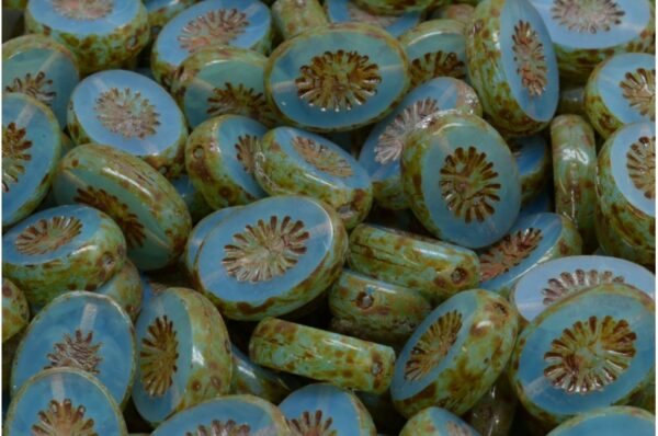TCB Kiwi Beads 14x10mm - Image 1