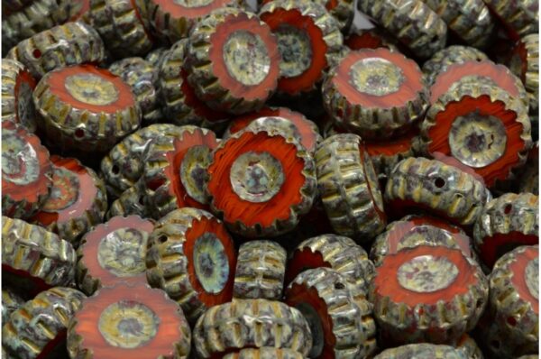 TCB Round Designed Beads 12x12mm - Image 1