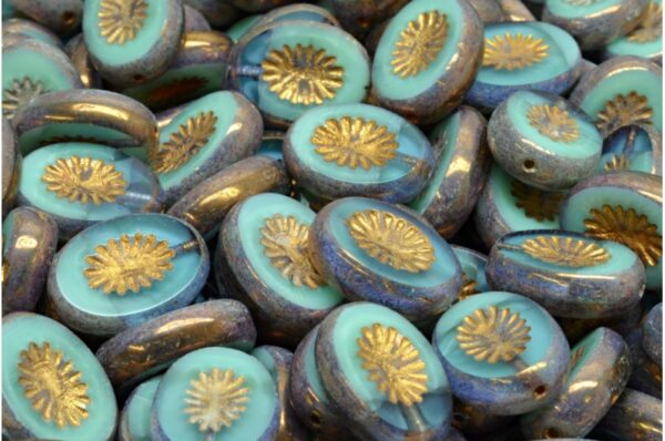 TCB Kiwi Beads 14x10mm - Image 1