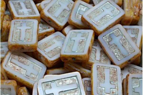 TCB Cross Beads 17x11mm - Image 1