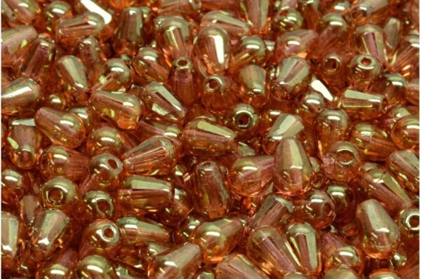 Firepolished Drop Beads 8x6mm - Image 1