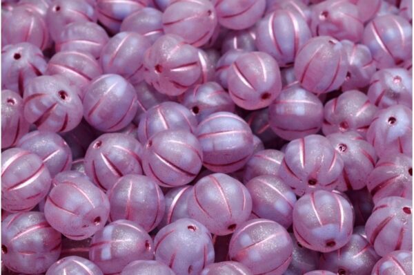 Melon Beads 8x8mm - Image 1