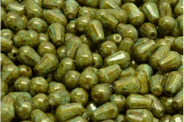 Firepolished Drop Beads 8x6mm - Image 1