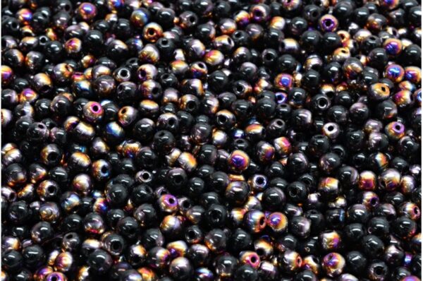 Round Druck Beads 3mm - Image 1