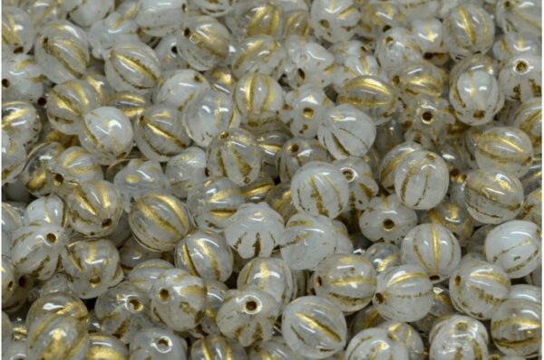 Melon Beads 6x6mm - Image 1