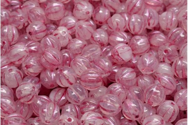 Melon Beads 6x6mm - Image 1