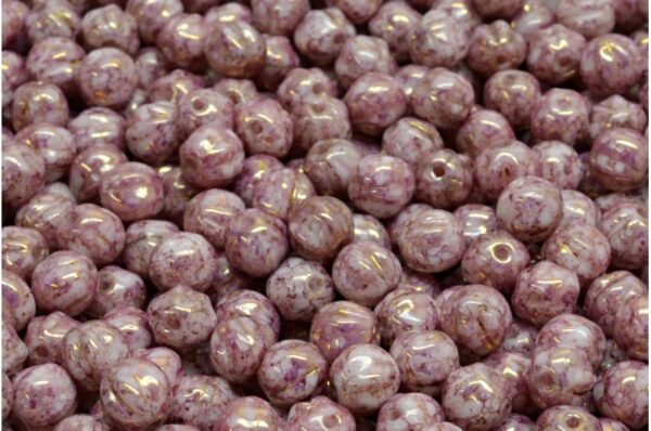 Melon Beads 6x6mm - Image 1