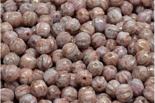 Melon Beads 6x6mm - Image 1