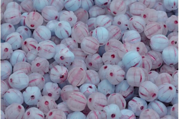 Melon Beads 6x6mm - Image 1