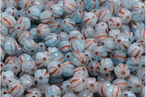 Melon Beads 6x6mm - Image 1