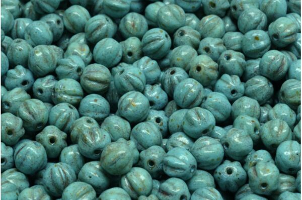 Melon Beads 6x6mm - Image 1