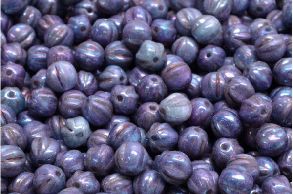 Melon Beads 6x6mm - Image 1