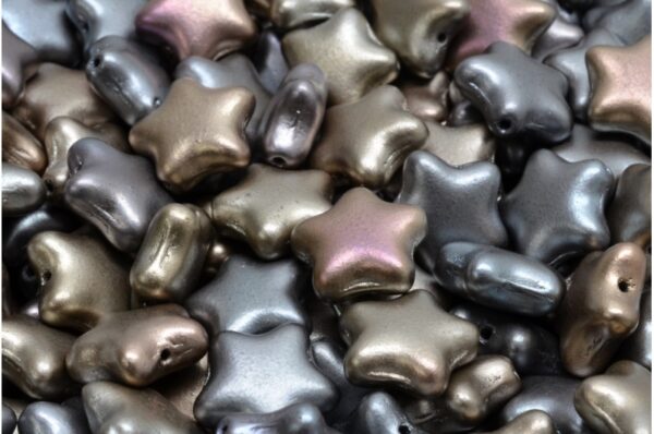 Flat Star Beads 12x12mm - Image 1