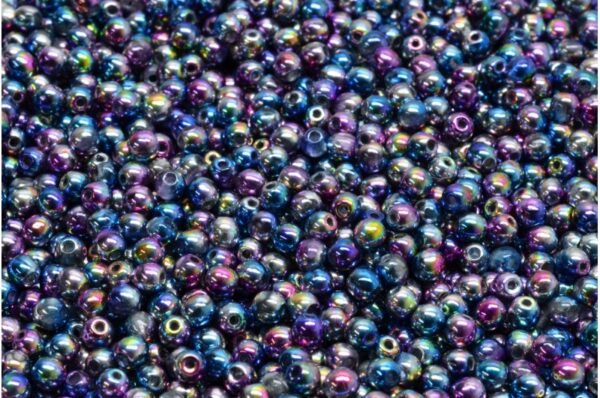 Round Druck Beads 3mm - Image 1