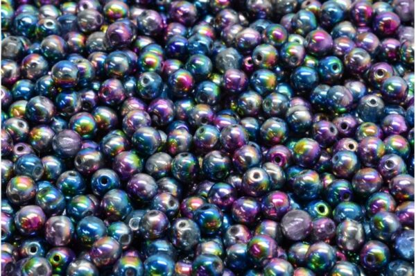Round Druck Beads 4mm - Image 1