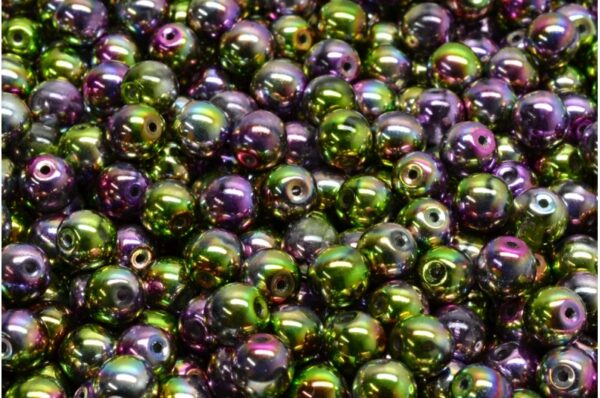 Round Druck Beads 6mm - Image 1