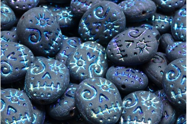 Woodoo Funny Face Beads 16x13mm - Image 1