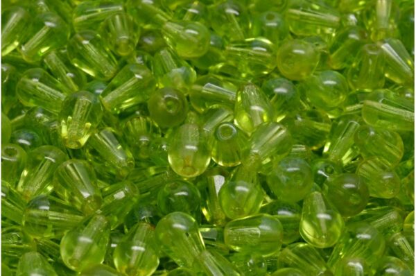 Firepolished Drop Beads 8x6mm - Image 1