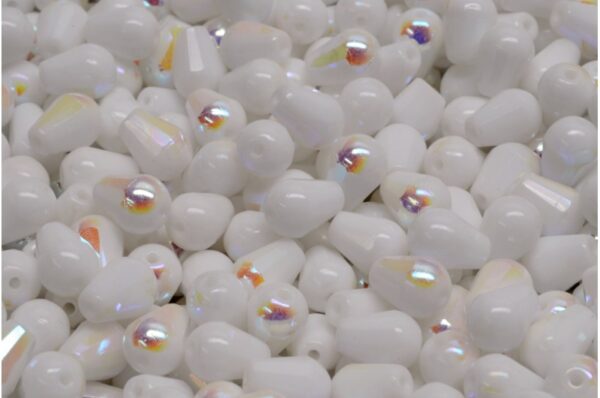 Firepolished Drop Beads 8x6mm - Image 1