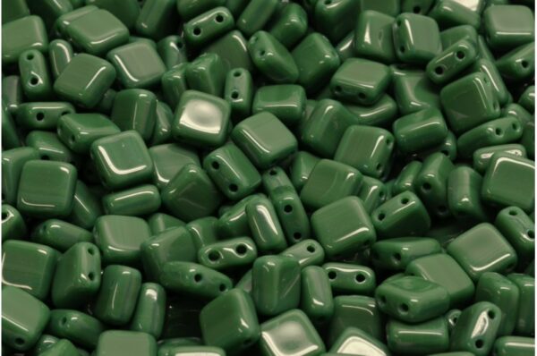 2 Holes Pressed Tile Beads 6x6mm - Image 1