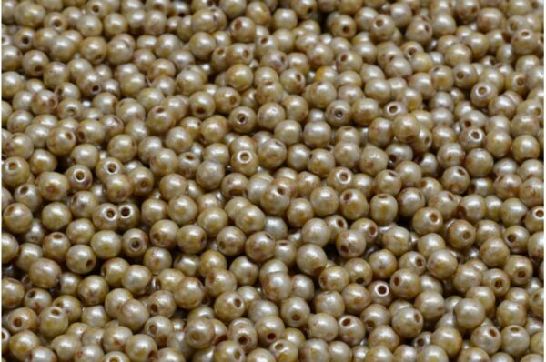Round Druck Beads 3mm - Image 1